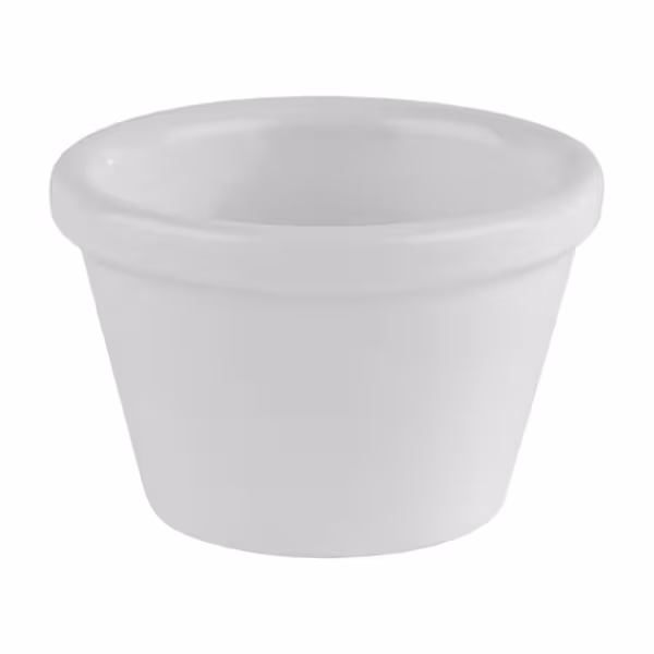 (6 adet) Ramekin (Sos Kasesi) - FRIENDLY - PET - 50ml - yuvarlak - Ø60mm - Beyaz