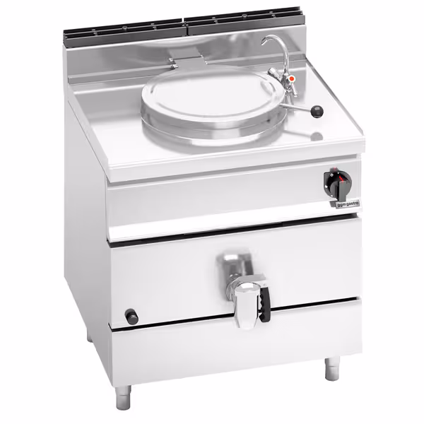 Gázüzemű Főzőüst - 55 liter - 15,5 kW - Direkt fűtés - vízcsatlakozással