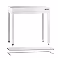 Profesionalni inox radni stol PREMIUM - 700x700 mm - s donjom policom & s ojačanjem radne plohe