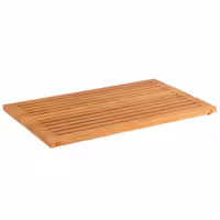 لوح تقطيع - خشب بلوط - 585x350mm - 20 mm - شكل خشبي - سطح مانع للانزلاق - مناسب لـ لوح التقديم 85225