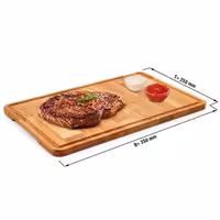(6 kom) Ploča za steak - Bukva - 350x250 mm