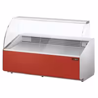 Serve Over Counter - 1881x979mm - front panel red - capacity 387 litres