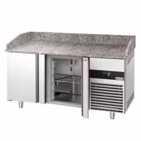 Commercial Pizza Prep Counter - Granite Top PREMIUM - 1550x800mm - with 2 doors