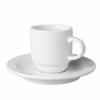 (24 adet) BUDGETLINE - Kahve Fincanı Takımı Mammoet - 140ml - Beyaz
