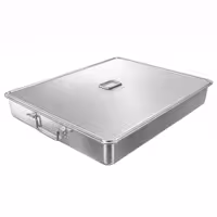 Rajngla niska - Nehrđajući čelik - 28 l - 734x536x95 mm - uklj. poklopac - s za pećnicu; za konvektomat