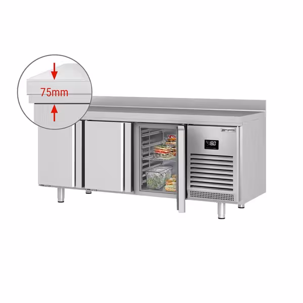 Zamrzni pult PREMIUM PLUS - 1960x700 mm - 465 l - Ventilirano hlađenje - s 3 vrata - Podignuti rub