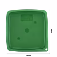 (6 komada) CAMBRO | CAMSQUARES® - Poklopac za FreshPro - Za 1,9 litara & 3,8 litara - Zelena boja