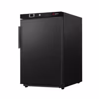 (2 szt.) Szafa mroźnicza magazynowa mini ECO – 200 L – z 1 drzwiami – wewnętrzna strona drzwi z tworzywa sztucznego – czarna
