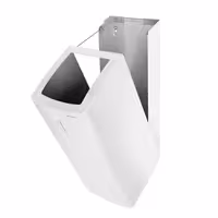 AIR-WOLF | Commercial waste bin - 50 litres - Stainless steel - White