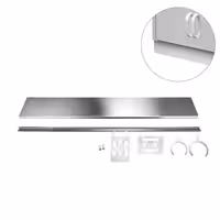 Inox postolje - inox - 1200x125x13 mm - kompatibilno sa serijom WVK, ASK, ADK, GSK, SSK, SSR, SSIE, WDR i WSR