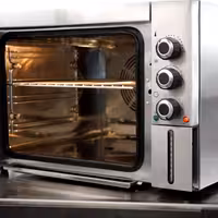 Electric Commercial Compact Convection Oven with Steam Injection - Manual Controls - 1 Baking Chambers - 1x 353x327mm - 30L - incl. 1x Grid & 1x Baking Tray 353x327mm