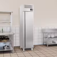 Koelkast RVS PREMIUM PLUS - GN 1/1 - 482mm - 325liter - tot +6°C - met 1 deur - geforceerde koeling, LED‑verlichting & legroosters