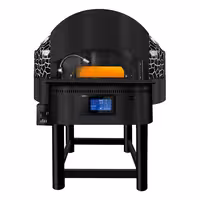 Gas Deck Pizza Oven - Single Deck - Stone Deck - 7 x Ø 30cm (12") - 230V Single Phase - Touchscreen Controls - up to 400°C - with Rotating deck