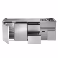 Direct Draw Beer Dispenser / Kegerator PREMIUM – 2500×700 mm – 2-Door, 2-Drawer