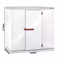 Cámara frigorífica positiva - 1560x2435mm - 6,21m³ - Para ES