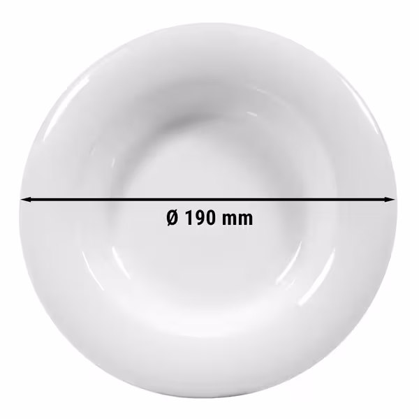 (6 adet) SELTMANN WEIDEN | Salata Tabağı - Ø 190mm - Beyaz/Sade