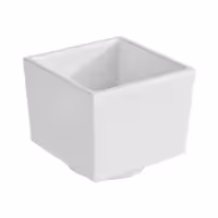 (6 adet) Kase - ASIA PLUS - Melamin - 160ml - köşeli - 75x75mm - Derinlik:65mm - Beyaz