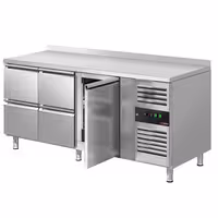 Balcão refrigerado ECO - 1795 x 700 mm - com 1 porta - 4 gavetas - com rebordo