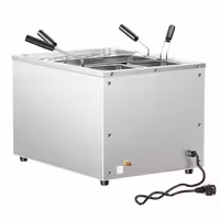 Cozedor de massas elétrico - de bancada - 40L - 3,20kW - com torneira de drenagem - incl. 3 cestos