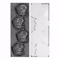 Plates for Tartelette Machine TMOPH - Shape: 4x Taiyaki Fish