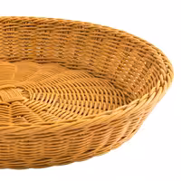 Bread Basket - with Rolltop Cover - round