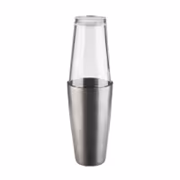 (6 adet) Boston Shaker - 2 parçalı set - Paslanmaz çelik - 700ml