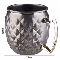 (6 adet) Karıştırma Kabı MOSCOW MULE - 500ml - Kulplu
