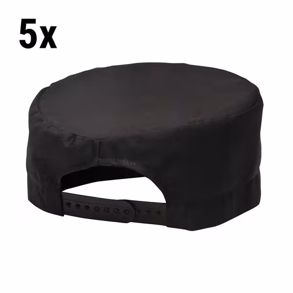 (5 unid) Touca de cozinha - Preto