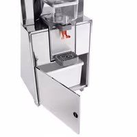 Base Stand - Aluminium - 580x550x830mm - with height-adjustable glass/bottle shelf - freestanding - for Orange Squeezer OFZ2