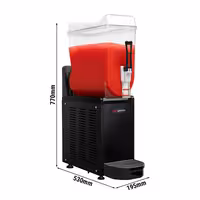 Commercial Slush Machine - 12L - 490W - Black