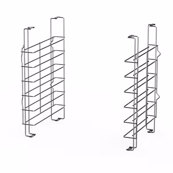 (2 pcs) Tray Rack - 6 Levels - Fits EN 600x400 & GN 1/1 - 80mm Spacing - Stainless Steel