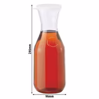(12 pieces) CAMBRO | Camliter Beverage Carafe – 250 ml – With Lid – CAMWEAR® Polycarbonate