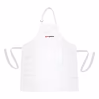 (5 pcs) Bib Aprons - White - with GGM Gastro logo - W x H: 67x84cm