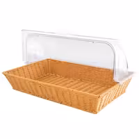 Bread Basket - with Rolltop Cover - square
