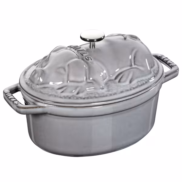 STAUB | LA COCOTTE - Cocotte - Fläsklock - oval - 170mm - Gjutjärn - Grafitgrå