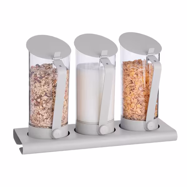 WMF | Commercial Buffet Cereal & Juice Dispenser Set – Dishwasher Safe - Grey