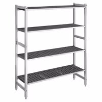 وحدة رفوف ألمنيوم - بداية - 1620x1800mm - عمق: 560 mm - 4 رفوف - الحمولة: 900 kg