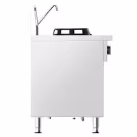 Gázüzemű wok tűzhely - 60 kW - 4 égős - 2 csaptelep