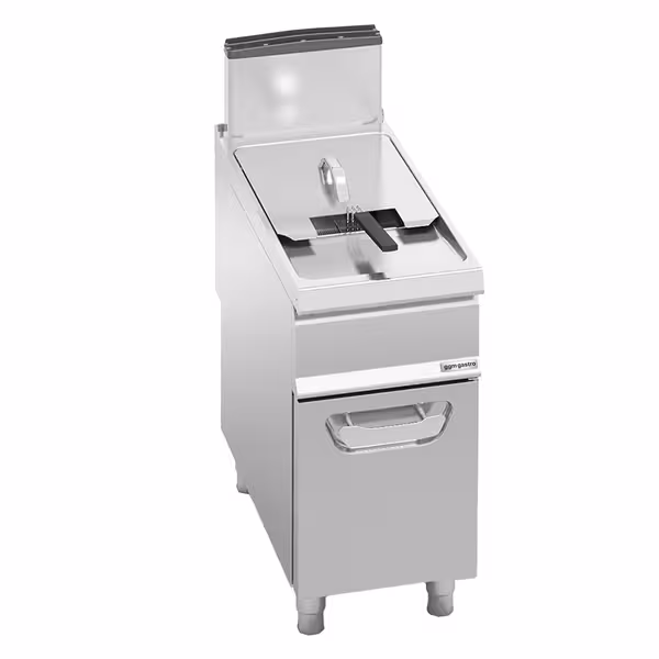 Gázüzemű olajsütő - álló - 20 liter - 17,5 kW - leeresztőcsappal