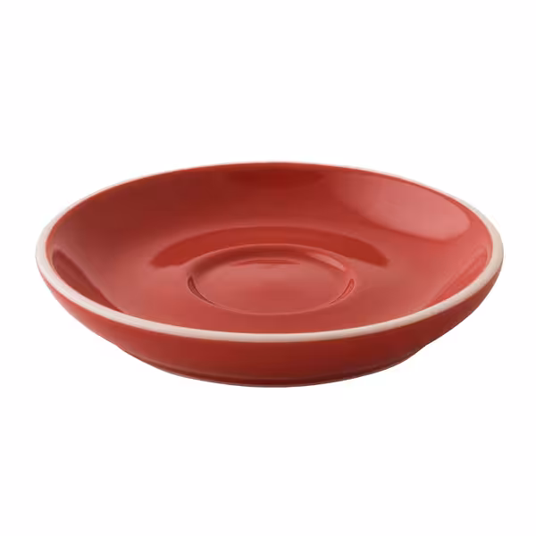(6 kom) Colors - Tanjurić za kavu - Okrugli - Ø 120 mm - Crvena