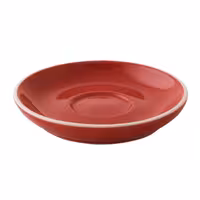 (6 kom) Colors - Tanjurić za kavu - Okrugli - Ø 120 mm - Crvena