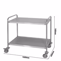 Kolica za posluživanje - 1000x600 mm - s 2 polica - 40 kg po polici