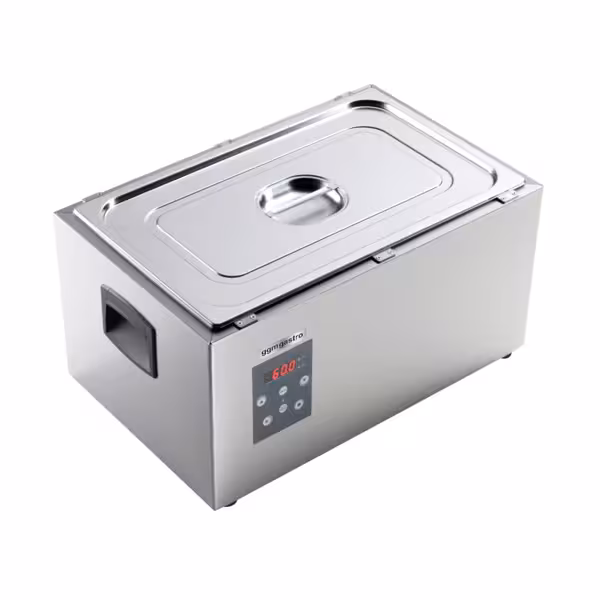 Sous vide kád - GN 1/1 - 29 l - 1,7 kW - statikus - leeresztőcsappal - LCD/érintőpanel