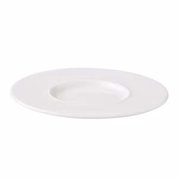 (6 adet) WHITE DELIGHT - Kahve/Cappuccino Tabağı - Ø130mm - Beyaz