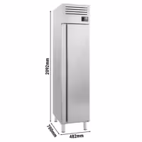 Szafa mroźnicza Premium PLUS – stal nierdzewna – GN 1/1 – 325 L – z 1 drzwiami