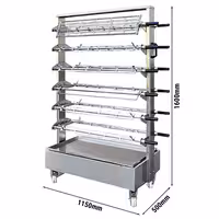 Mobile Skewer Trolley - for 12 Skewers