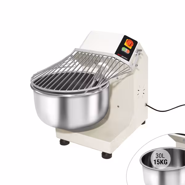 Commercial Dough Mixer - 30L / 15kg - Fixed Head & Bowl - 400V 3‑Phase - For Bread Dough