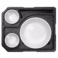 (10 pieces) THERMO FUTURE BOX | Insulated Food Pan Carrier DINNER +2 - Black