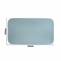 (2 adet) SELTMANN WEIDEN | Coupe tabak - düz dikdörtgen - 350x200 mm - Turkuaz