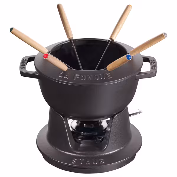 STAUB | SPECIALITIES - Fondü Seti - Ø 180mm - Dökme demir - Siyah